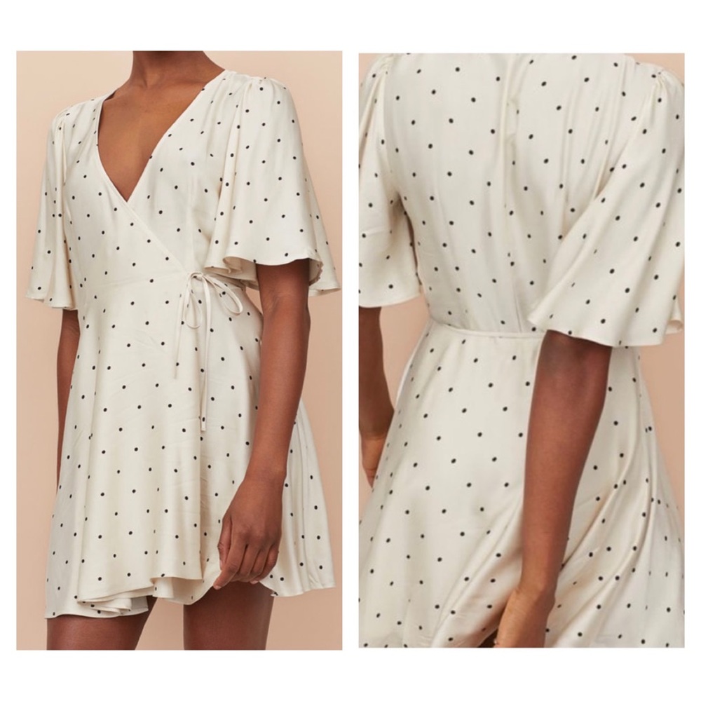 Swing Satin Polka Dot Dress